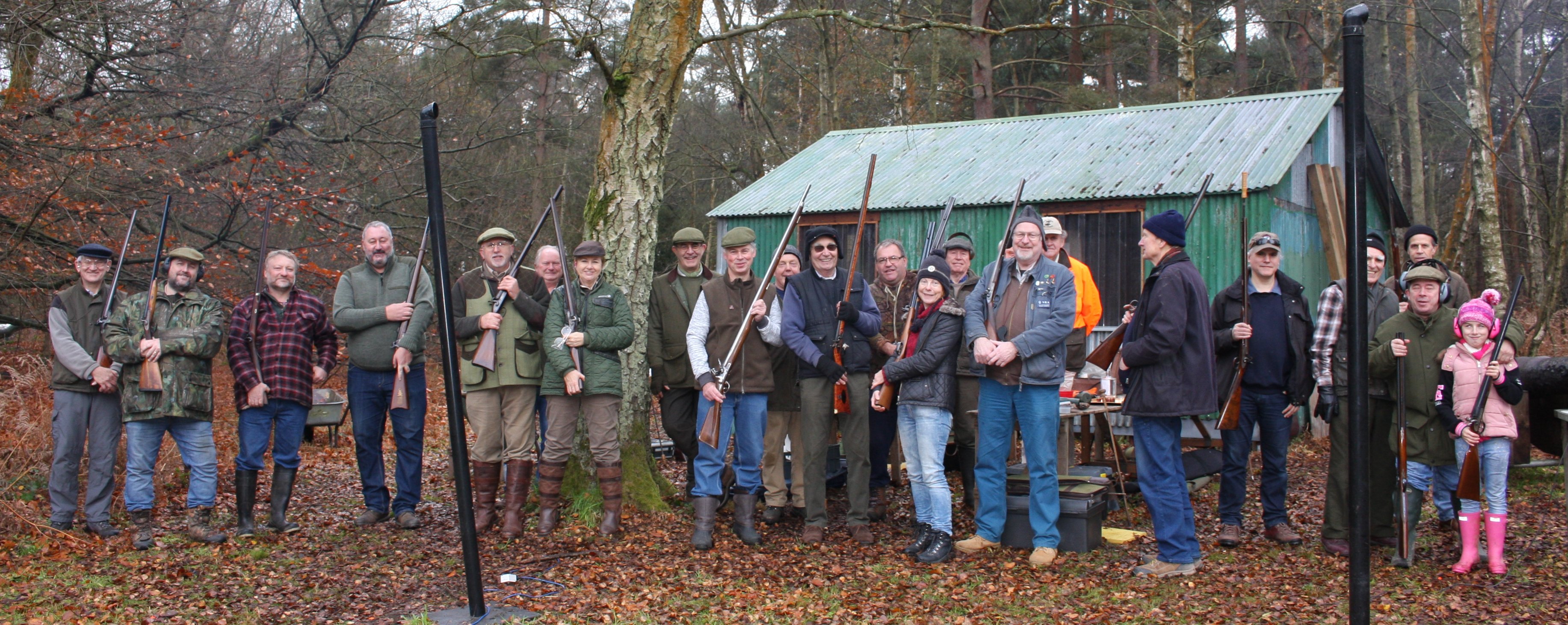 A group of Branch members after a morning spent clay shooting